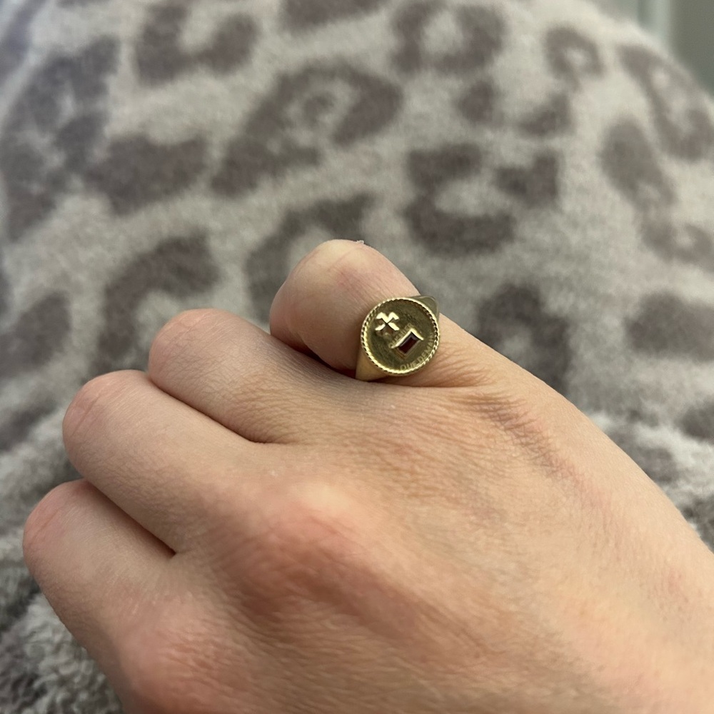 14k Que Heir Que Demain pinky ring